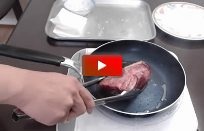 ステーキの焼き方動画スクリーンショット