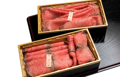 ランプ・イチボローストビーフ二種盛の二段重